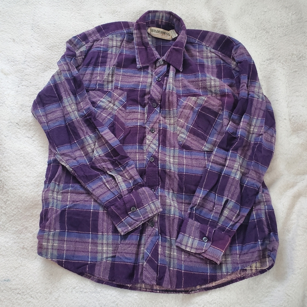 Wilderness Vtg Flannel Shirt, Sz L, NWOT